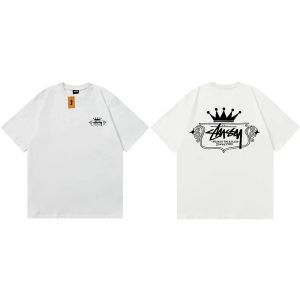 Stussy Crown Graphic White Short Sleeve T-Shirt