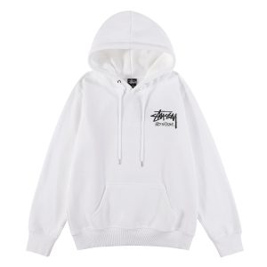 Stussy International White Pullover Hoodie