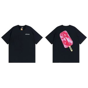 Stussy Popsicle Graphic Black T-Shirt Streetwear Tee