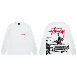 Stussy Long Sleeve Graphic T-Shirt White Streetwear
