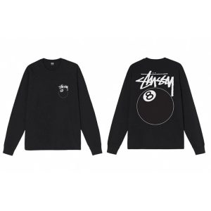 Stussy 8 Ball Black Long Sleeve T-Shirt
