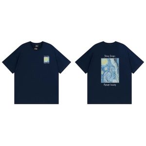 Stussy Midnight Insanity Graphic Navy T-Shirt