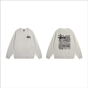 Stussy Built Tough Grey Crewneck Sweatshirt