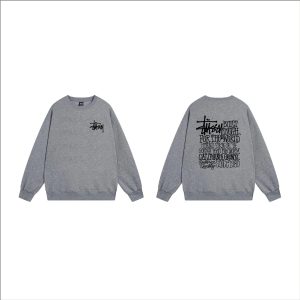 Stussy Built Tough Grey Crewneck Sweatshirt Sweater