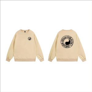 Stussy Our Legacy Yin Yang Beige Crewneck Sweater