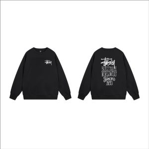Stussy Built Tough Worldwide Black Crewneck Sweatshirt