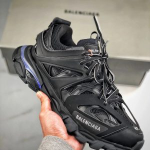 Balenciaga Black Chunky Casual Sneakers for Men