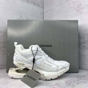 Balenciaga White Mesh Chunky Dad Sneakers