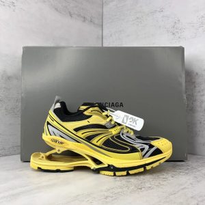 Balenciaga 3XL Yellow Black Mesh Running Shoes