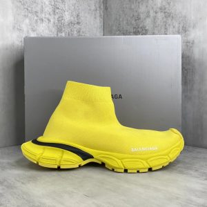 Balenciaga Speed Sock Sneakers Bright Yellow Shoes