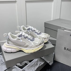 Balenciaga Track White Beige Mesh Running Shoes