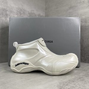 Balenciaga White Slip-On Casual Mule Sneakers