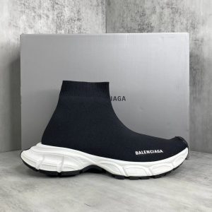 Balenciaga Speed Trainer Black White Sock Sneakers