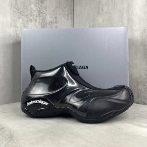 Balenciaga Black Laceless High Top Sneakers Shoes