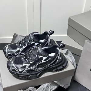 Balenciaga Runner Black White Mesh Sneakers