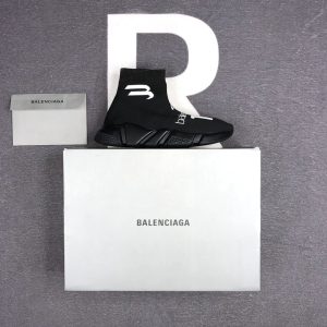 Balenciaga Black Knit Sock High Top Sneakers Shoes