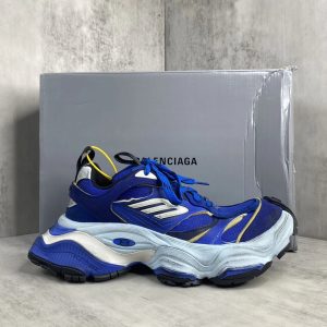 Balenciaga Track Blue White Chunky Running Sneakers