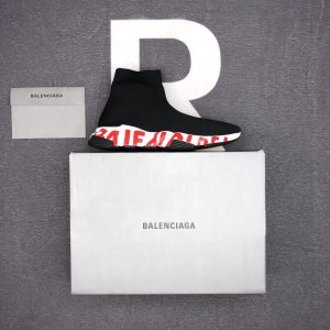 Balenciaga Black Knit Sock Sneakers for Men