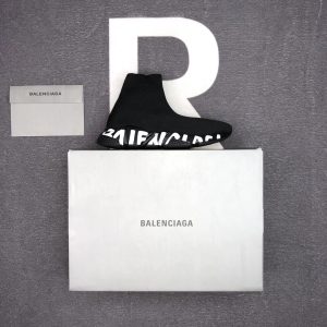 Balenciaga Black Knit Sock Trainer Sneakers
