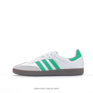 Adidas Samba OG White Green Gum Sole Sneakers