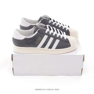 Adidas Superstar Grey White Low Top Sneakers Shoes
