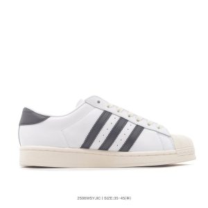Adidas Superstar White Black Low Top Sneakers