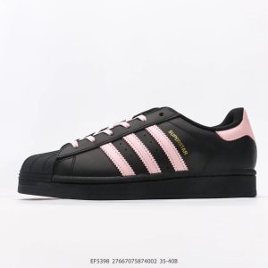 Adidas Superstar Black Pink Women Shoes