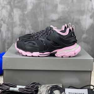 Balenciaga Track Black Pink Chunky Sneakers Shoes