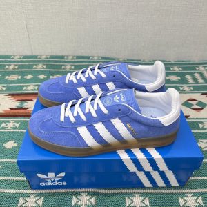 Adidas Gazelle Blue Gum Sole Casual Sneakers