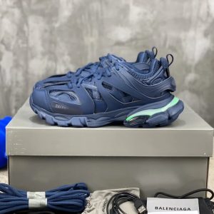 Balenciaga Track Navy Blue Mesh Running Sneakers
