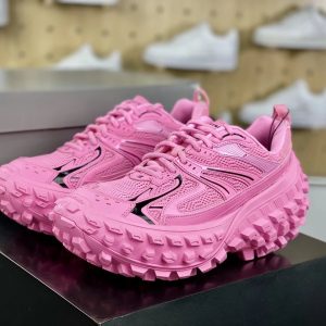 Balenciaga Track Pink Chunky Mesh Running Shoes