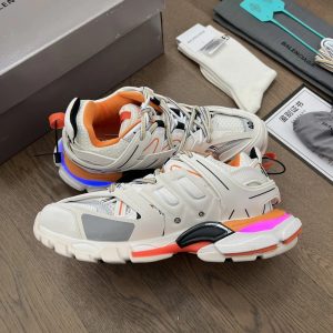Balenciaga Track Chunky Sneakers Gray Orange Unisex