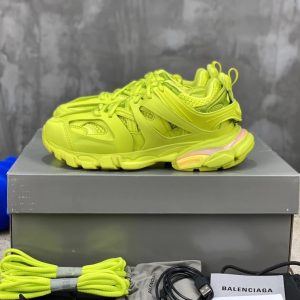 Balenciaga Track Neon Yellow LED Sneakers Shoes