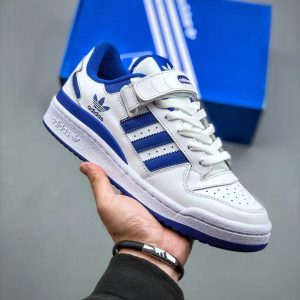 Adidas Forum Low White Blue Sneakers