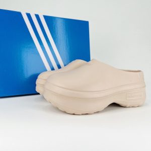 Adidas Beige Slip-On Clogs Casual Comfort Shoes