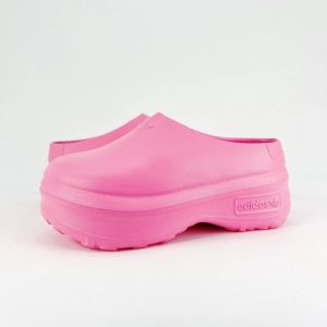 Adidas Pink Platform Slip-On Clog Casual Shoes