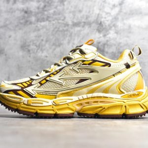 Off-White White Yellow Chunky Running Sneakers