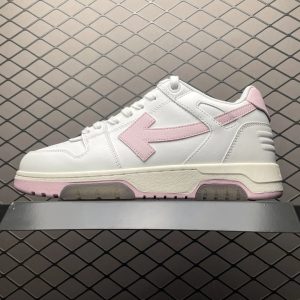 ShoesOff White Pink Arrow Low Top Sneakers