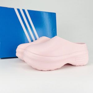 Adidas Pink Platform Clogs Slip On Mule Shoes