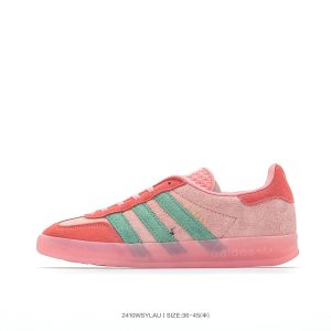 Adidas Gazelle Indoor Pink Green Low Top Sneakers