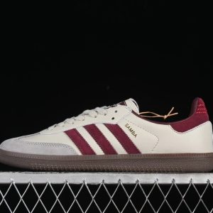 Adidas Samba OG White Burgundy Gum Sneakers