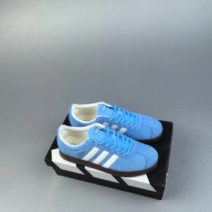 Adidas Samba Blue Suede Gum Sole Casual Shoes