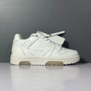 ShoesOff White Low Top Leather Sneakers