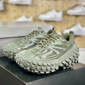 Balenciaga 3XL Green Mesh Chunky Sneakers Shoes