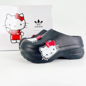 Adidas Hello Kitty Black Clog Slip-On Shoes