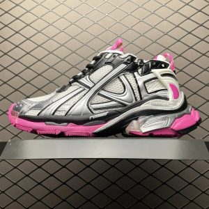 Balenciaga Silver Pink Track Running Shoes