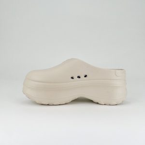 Adidas Beige Platform Clog Shoes Lightweight Slip On