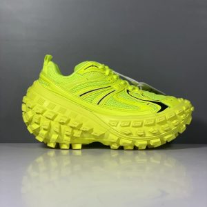 Balenciaga Neon Yellow Chunky Mesh Running Sneakers