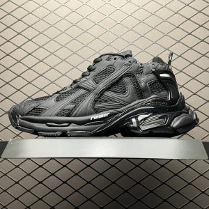 Balenciaga Runner Black Mesh Sneakers Shoes