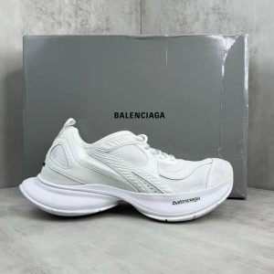 Balenciaga White Mesh Running Sneakers for Men Women